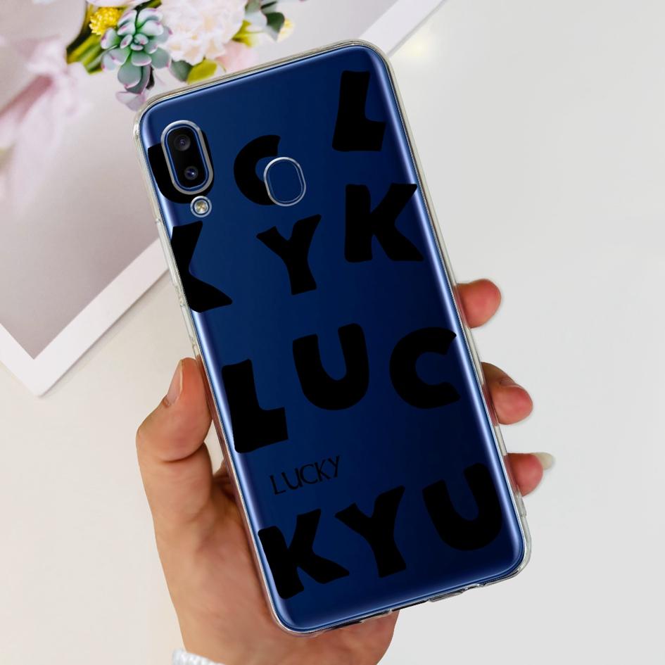 For Samsung Galaxy A20 Case A205 SM-A205F Silicone Cover Cute Astronaut Soft Phone Cases For Samsung A20e A202F A30 A305F Bumper