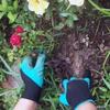 1Pair Claw Gardening Gloves for Digging and Planting, Breathable Latex Thorn-Resistant Anti-Slip Gloves for Men and Women