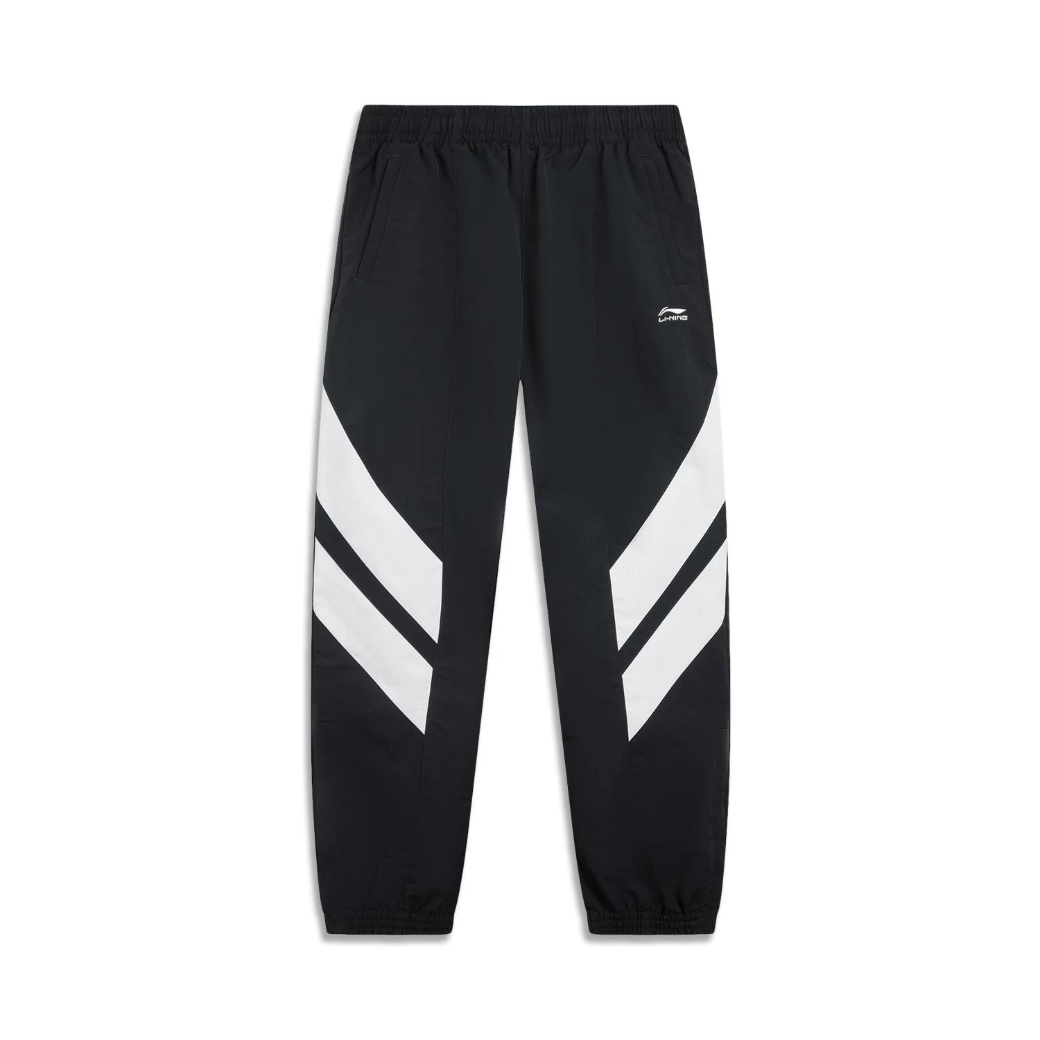 

Li Ning Спортивная серия Тренд Мягкие Дышащие Брюки-джоггеры в полоску Мужские Низ AYKV881-1 L