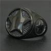 4 Color Star Ring 316L Stainless Steel Jewelry Cool Band Party Personal Design Ring