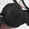 Damski Zestaw Koronkowej Bielizny Plus Size z Fiszbinami, Seksowny Push-up i Oddychający, na Duży Biust, Mała Bielizna