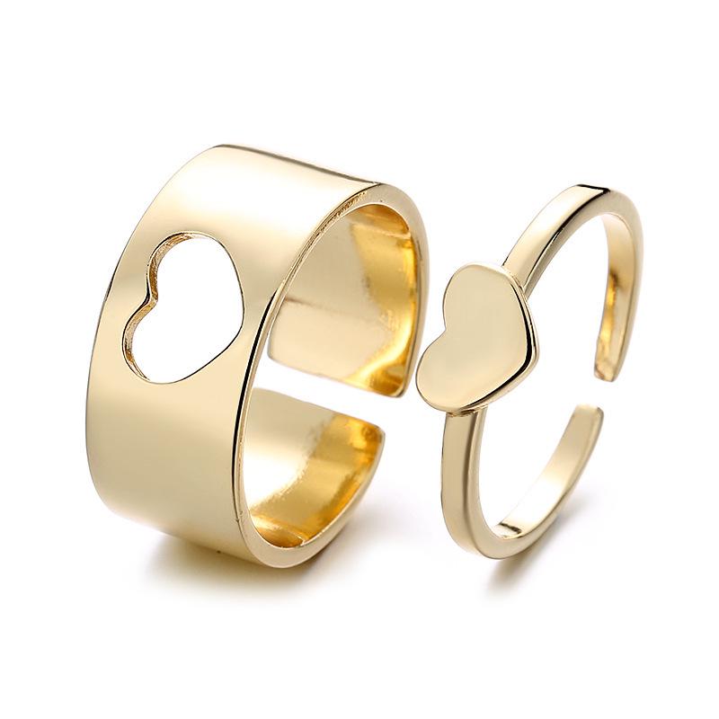 Cross-Border Punk Butterfly Couple Rings: Matching Set for Men & Women