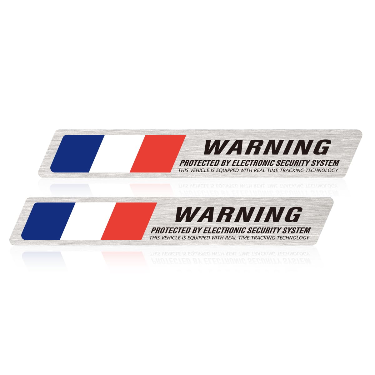 

Security sticker for luxury cars, national flag design, 10 types France серебряный