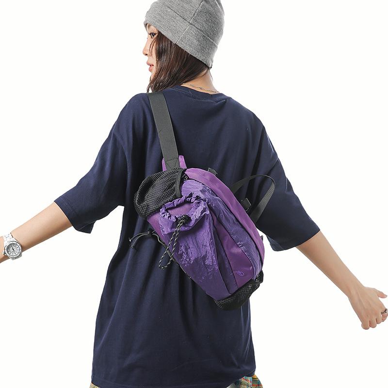 Unisex Outdoor Hiking Hiking Bag Personality Cool Multifunctional Crossbody Breast Bag Travel Storage Bag