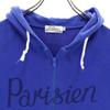 KITSUNE Made In Japan Long Sleeve Sweat Zip Hoodie S Blue Purple TEE Men's Used