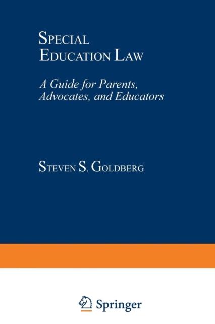 The Special Education Law : A Guide for Parents, Advocates, and Educators Book