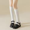 Knitted JK Calf Long Socks Thin Mid-tube Stocking Women All Match Two Toe Stockings  Lolita