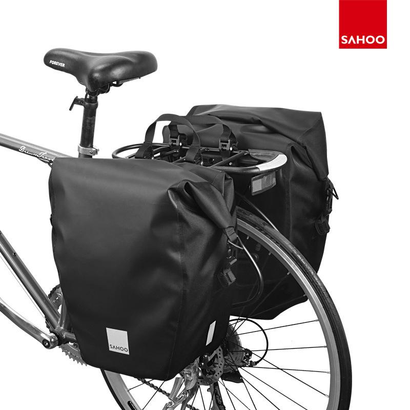 

SAHOO 20L Shark Tiger Single Side Bicycle Rack Bag 142088 for Mountain Bikes Approx. 20L чёрный