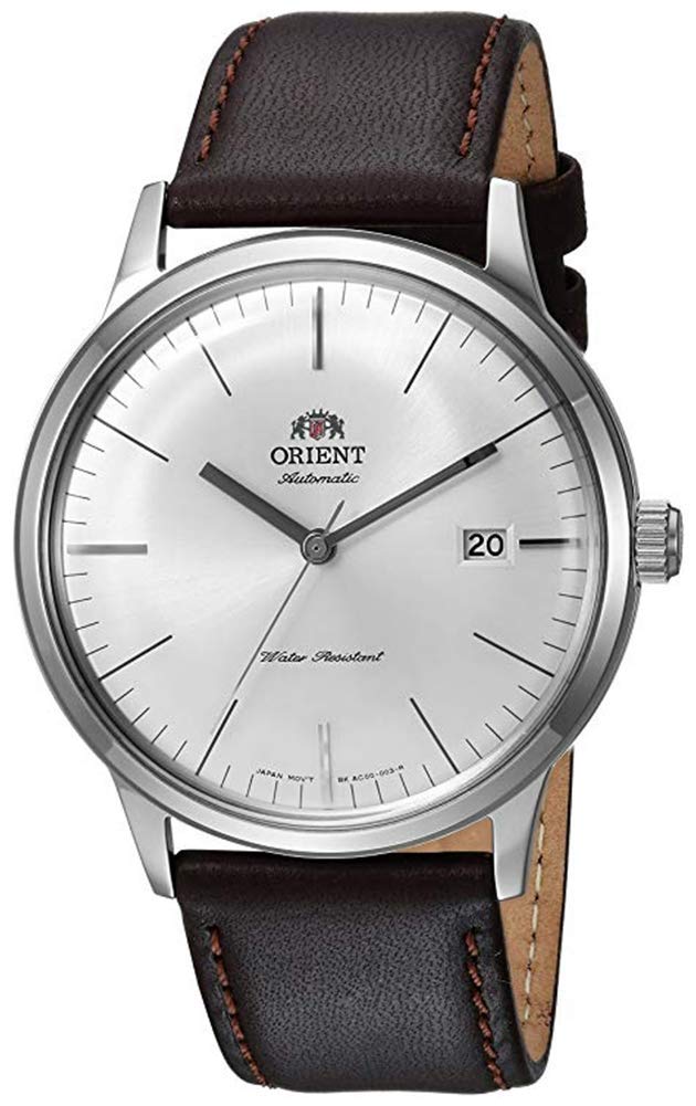 

Orient Gen Bambino Version Japanese Automatic Stainless Steel and Leather Dress White 2nd III Watch, білий