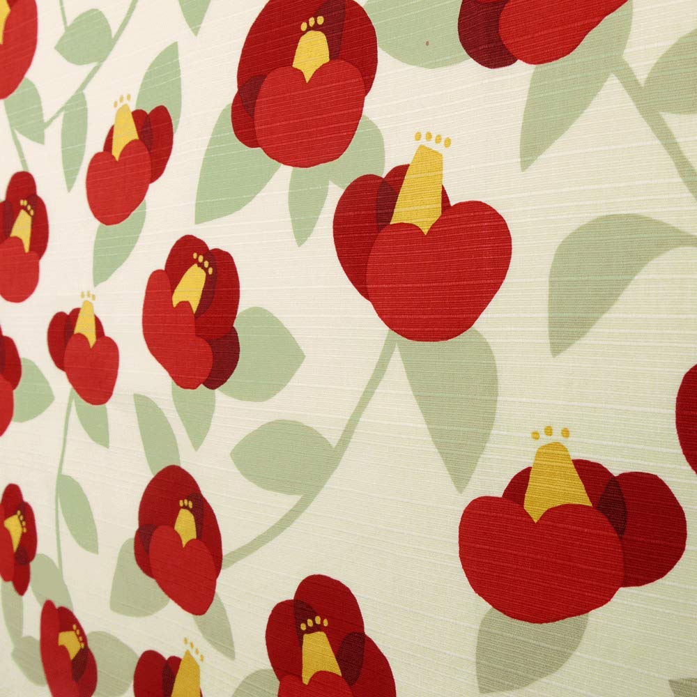 Hamamonyo Furoshiki Cloth Camellia (90cm) Off-White