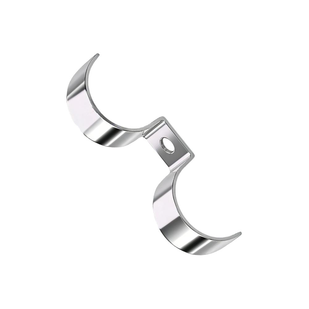 Dual Side Pipe Clamp Thickened 304 Stainless Steel 22-40mm Pipe Clamp Bracket For Fixing Buckle Line/Wire/Tubing/Gas Hose Pipe