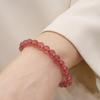 Natural Crystal Bracelet Strawberry Crystal Bracelet. Bangles Women Fashion Jewelry Accessories Gift