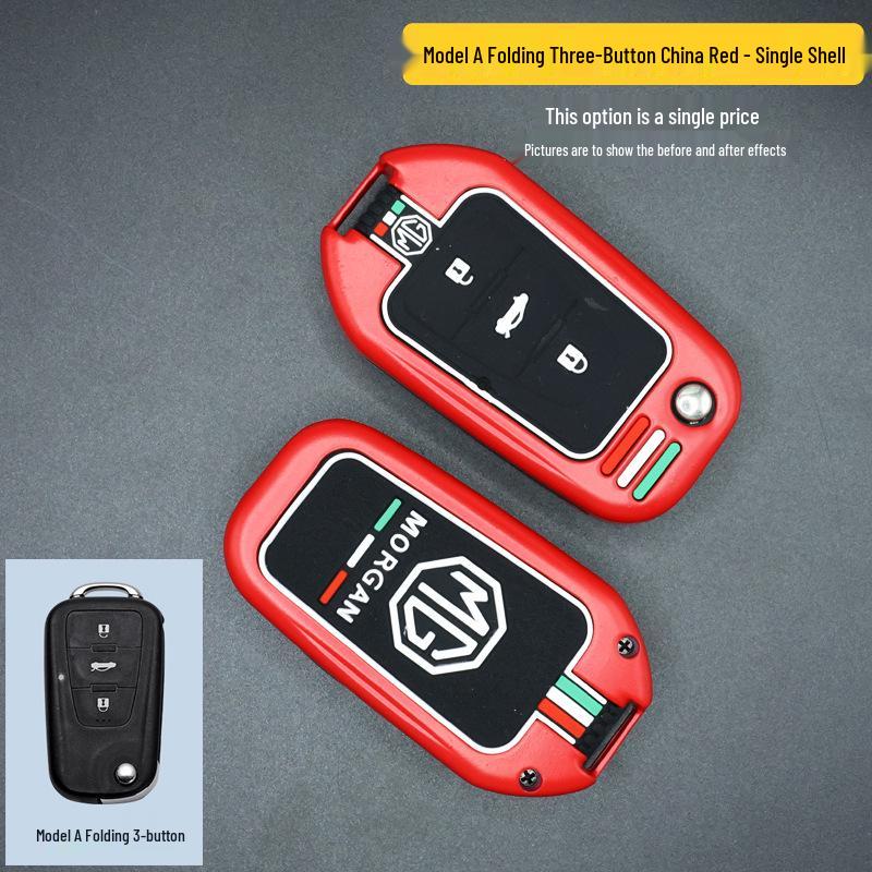 Roewe 360 Plus Key Case, Full Wrap Key Bag, W5 Remote Control Protective Shell for Men and Women