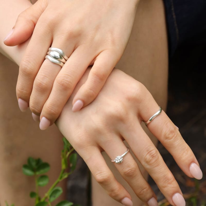 SULTANA Layered ring_grape