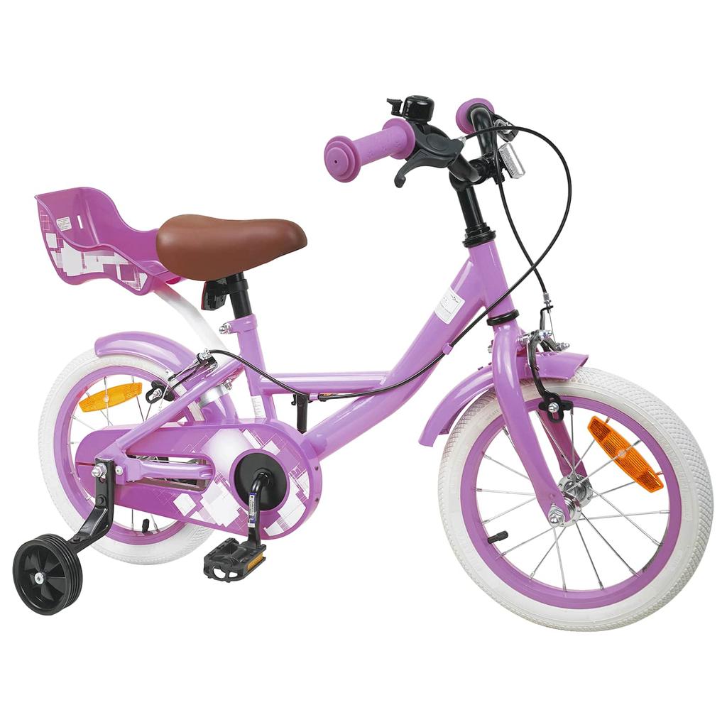 Bicicleta Infantil 16 Polegadas para Idades 4 6 Roxa