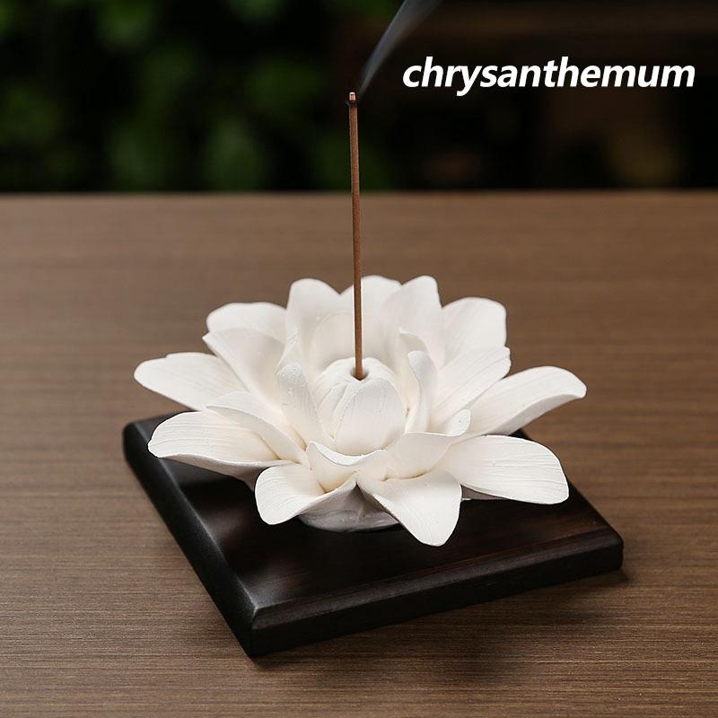 Ceramic Flower Scent Diffuser Home Decor Elegant Aromatherapy for Bedroom Living Room Wedding Centerpiece Ornament