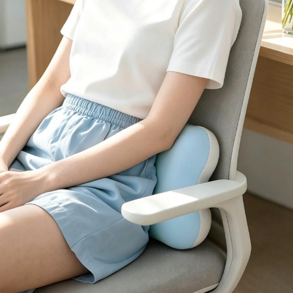 Ergonomic Nap Pillow Breathable Fabric Desk Pillow Durable Neck Cushion Travel Use