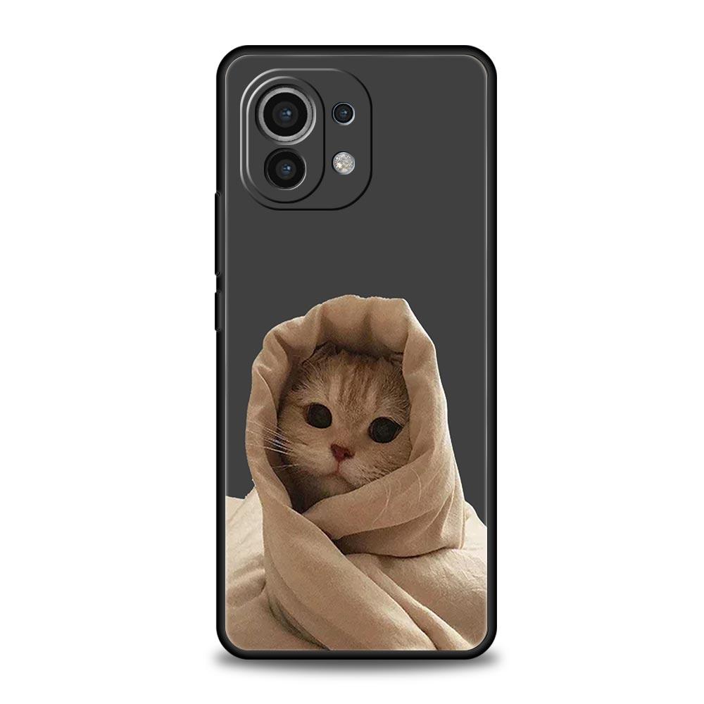 Phone Case For Xiaomi Mi 15 14 14T 13T 12T Pro 12 13 11 Lite 5G 11T X6 X5 Pro Soft TPU Cover Cartoon Fun Cat Pet Dog