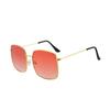 RMM brand Red Square Metal Sunglasses Women's Fashion Glasses Large Frame Sunglasses