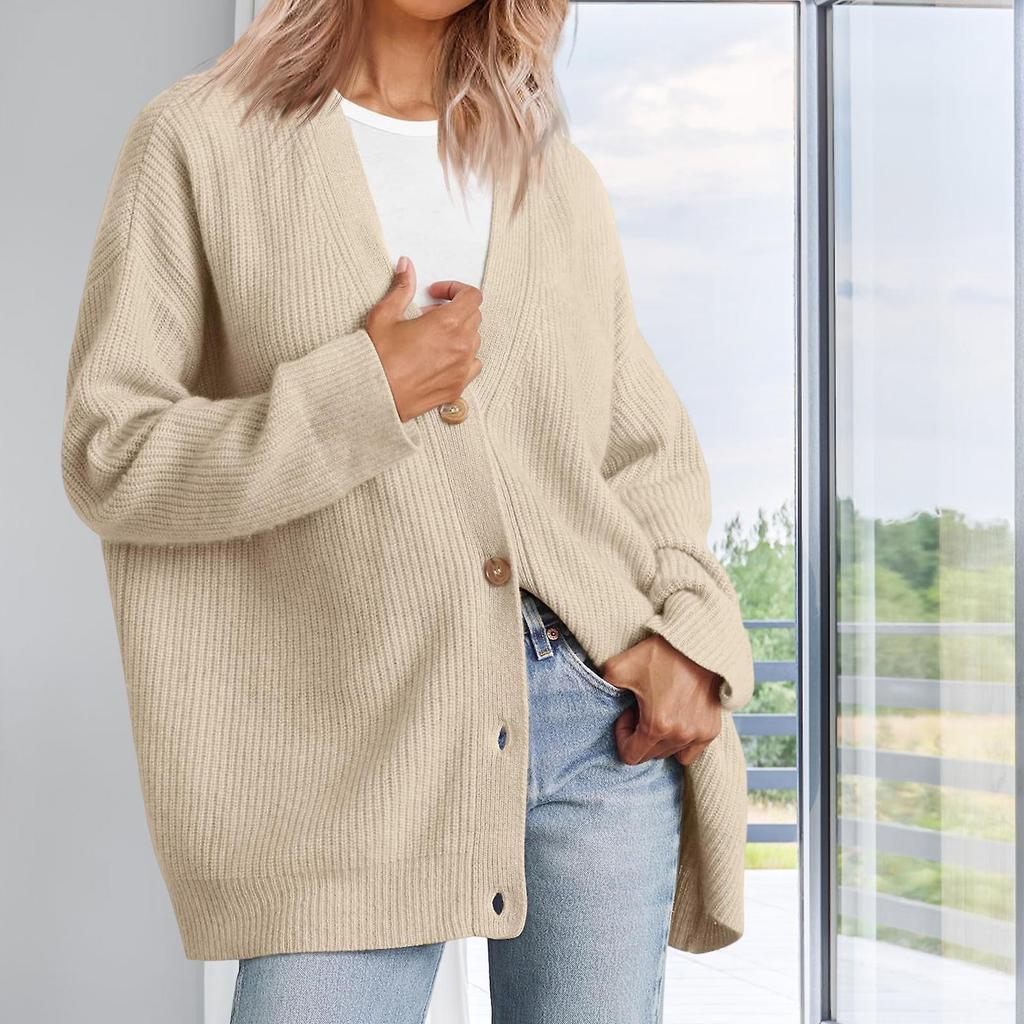 Women's Winter Solid Color Cardigan Elegant And Easy to Match Women Top Ideal Gifts for Girls Ladies Women