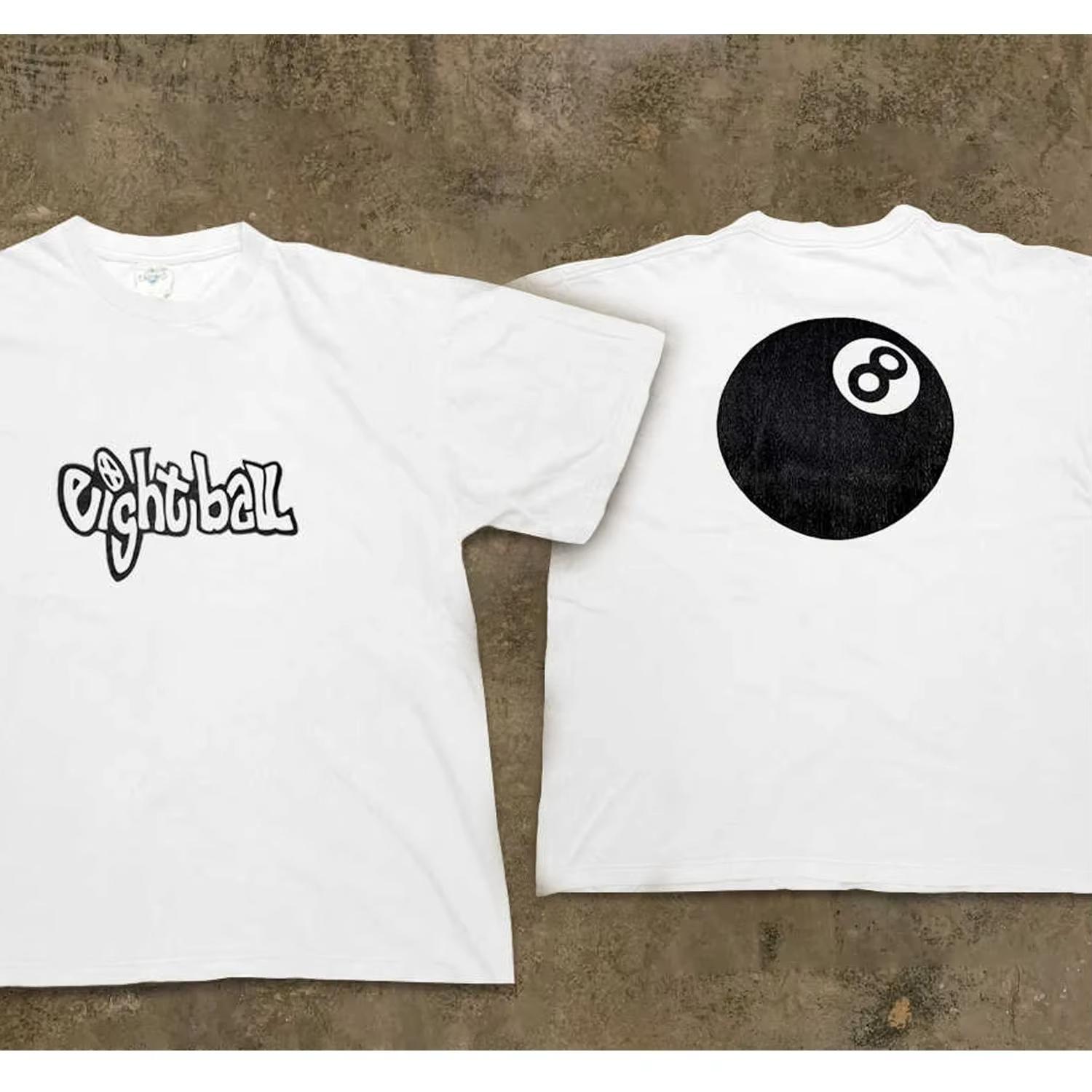 

Black 8 Design Beauty Oversize Hip Hop Men Clothes Fashion Summer T-Shirts Streetwear 100% Cotton Loose Tops Breathable T Shirt 4XL