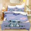 Home Textiles Three-Piece Purple Kulomie Cartoon Digital Printing Quilt Pillowcase Bedding