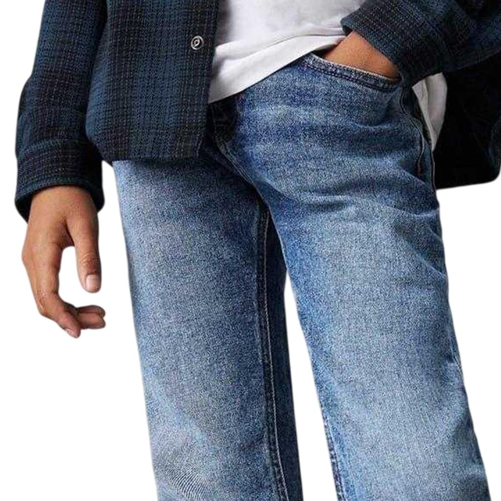 Calvin Klein Boys 5 Pockets Straight Leg Jeans