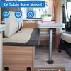 2Pcs RV Table Base Aluminium Alloy Anti-rust Yacht Table Pedestal Table Base Flange Standard Table Floor Mounting Bracket Bases