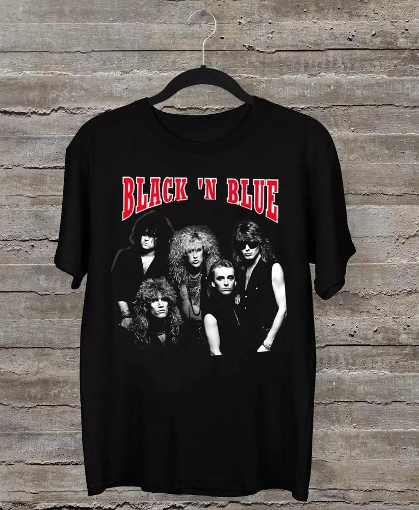 Rare Black N Blue Band Member Black All Size Gift Shirt AH1171 Unisex T-Shirt XXL