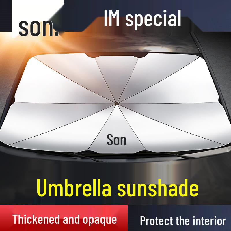 Car Front Windshield Sunshade: Heat Insulation Sun Protection Umbrella for Parking