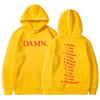 Damn Rapper Kendrick Lamar Hoodie Pglang Mr Morale & The Big Steppers Album Tracklist Sweatshirt Unisex Women's Hip Hop Pullover
