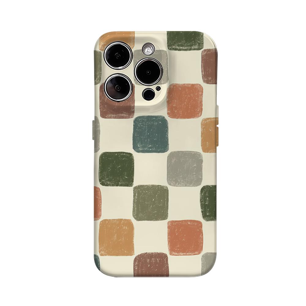

Retro Colored Bricks Phone Case for IPhone 16 15 14 13 12 11 X XS XR XSMAX 7 8 Pro Max Plus Double-layer Back Cover IPHONE13MINI