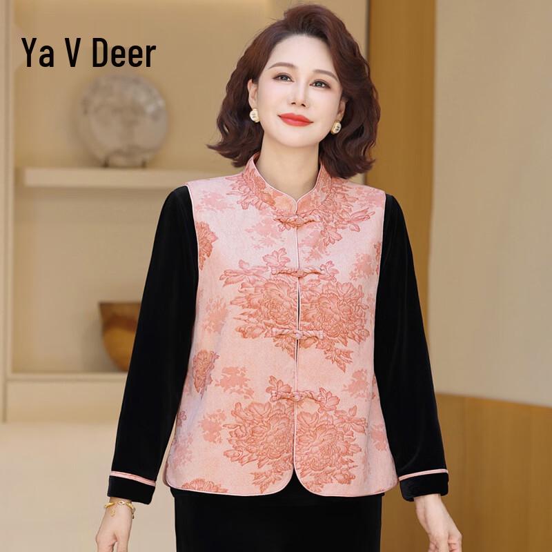 Yalu Women s New Chinese Style Velvet Outfits 4XL