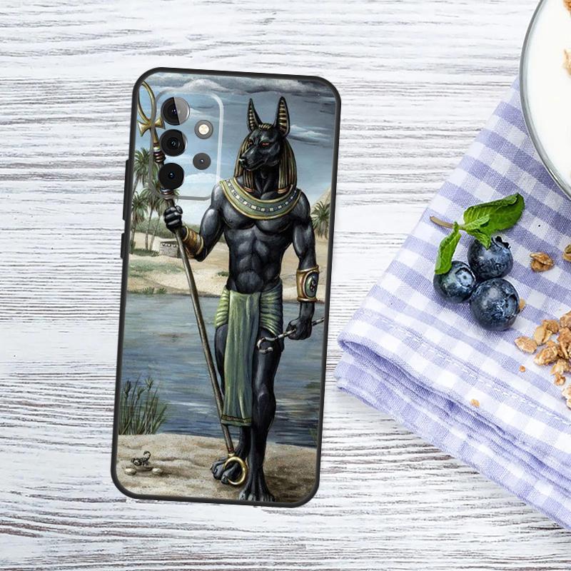 Egypt Nefertiti Anubis Ankh Case For Samsung Galaxy A52 A32 A12 A14 A34 A54 A53 A33 A13 A51 A71 A15 A25 A35 A55 Cover