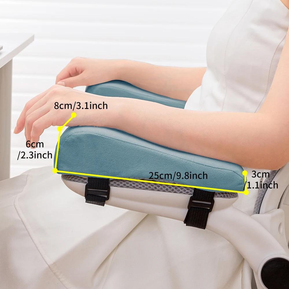 

1 Pair Chair Armrest Elbow Pillow Pads Support Arm Rest Foam for Office Chair Armrest Chair Cushion Pads Elbow Relief синій