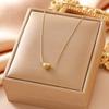 Delicate Heart Shape Pendant Clavicle Necklace Minimalist Small Luxury Jewelry For Women
