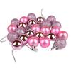 3cm Christmas Tree Decoration Balls - 24 Electroplated Plastic Ornaments (Bright & Matte)