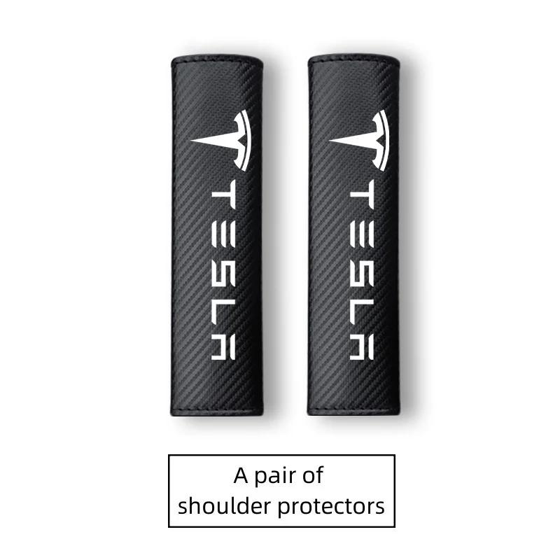 

Car Sticker Tesla New Car Seat Belt Protect Shoulder Pads Cervical Spine Headrest Neck Pillow For Tesla Model 3 Model S X Model