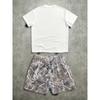 The Summer New Set Features Street Clothing Casual Hip-hop Fashion Suit Comfort and Softness Set with 3D Pattern Prints