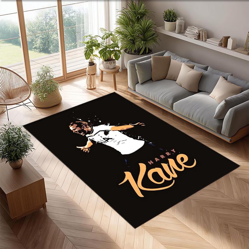 Harry Kane Printed Flannel Area Rug Non Slip Soft Polyester Floor Carpet Indoor Decor Mat for Bedroom Living Room Sofa
