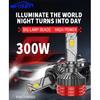 Infitary 300W H7 H4 LED Car Headlight CANBUS Lamp H8 H9 H11 HB3 9005 HB4 9006 80000LM Bulb Three Copper Tube Lights for Auto