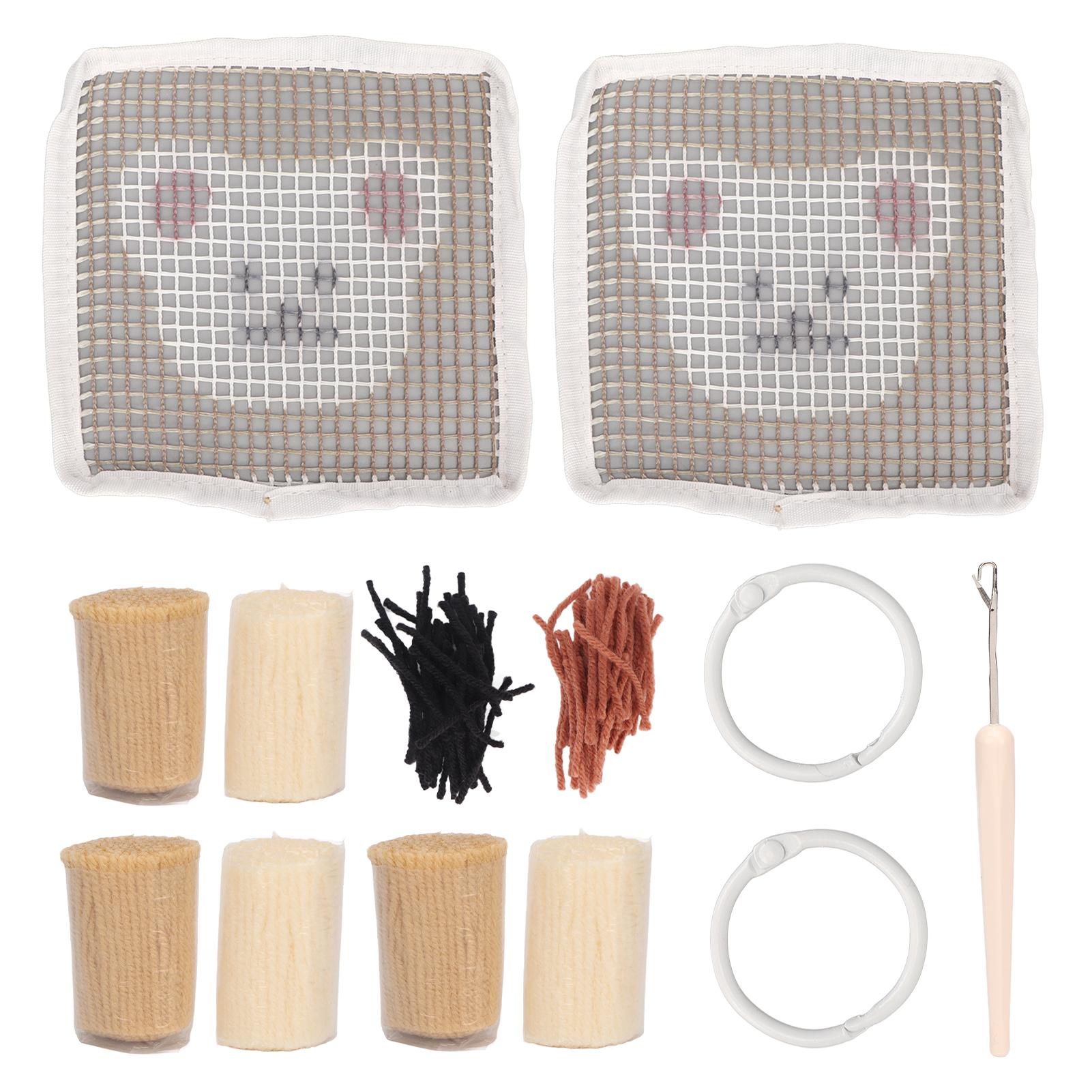 

Набор для вышивания пуансонной иглой, подставка, полиэстер, мягкий, интересный, ворсовый коврик, DIY-набор для начинающих