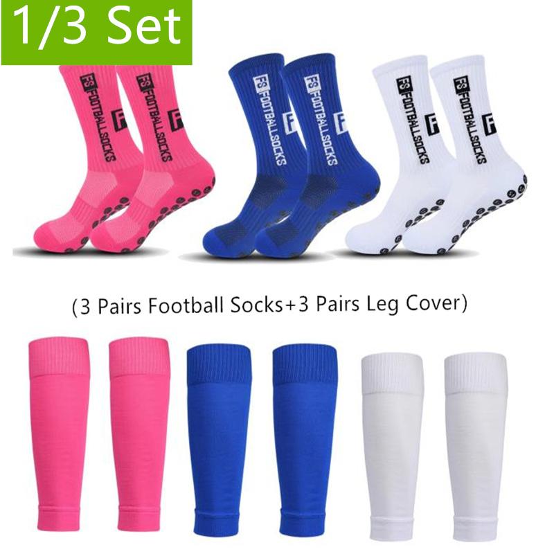 1/3 Set Hochwertige Klebe-Rutschsocken und Beinschutz Fixierte Socken Hochwertige Klebe-Rutschsocken und Beinschu