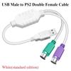 USB Male to Dual PS2 Female Cable Adapter Converter USB to Two PS/2 Use For Keyboard Mouse Computer Cables & Connectors