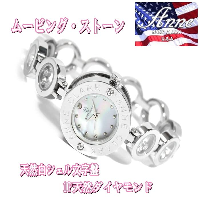 Pair Watch Watch Natural White Shell High Performance Domestically Made Japanese Chronograph Watch SS Moving Stone Bracelet All Stainless Material Set