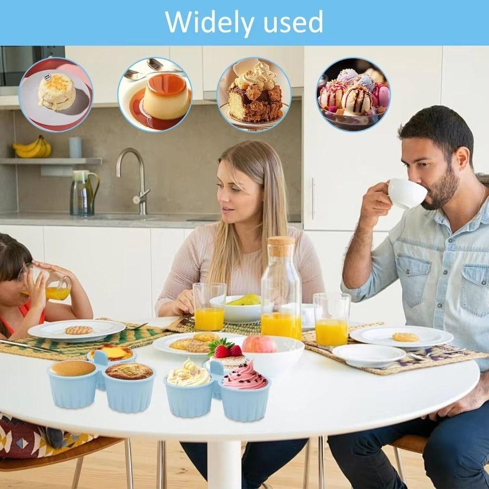 Silicone Steamed Egg Mold Reusable Design Silicone Muffin Pan Air Fryer Egg Mold  Baking Kitchen