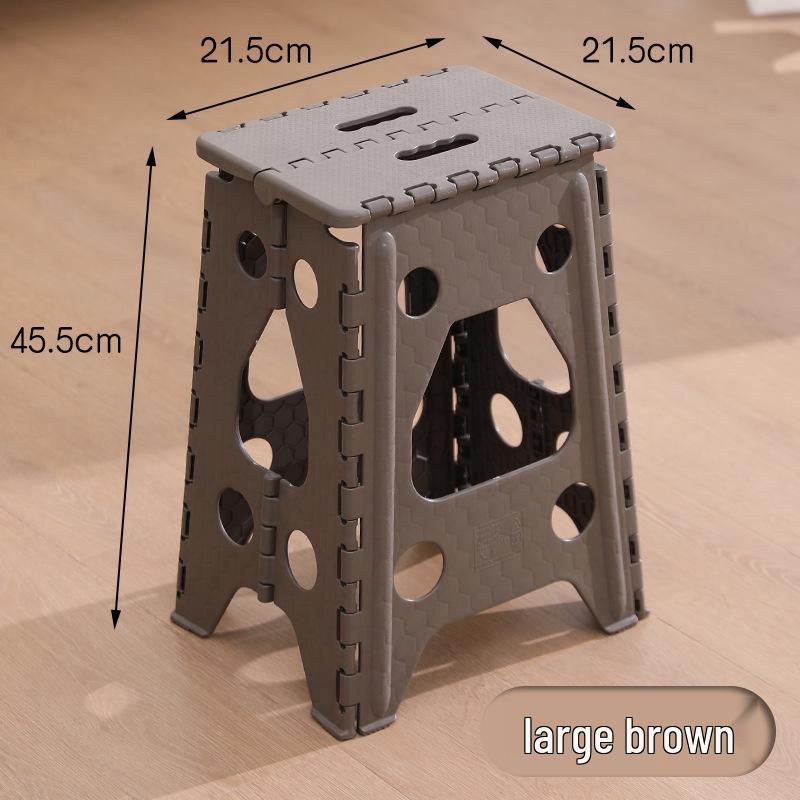 Portable Folding Stool: Thickened Plastic for Fishing, Outdoor, and Kids