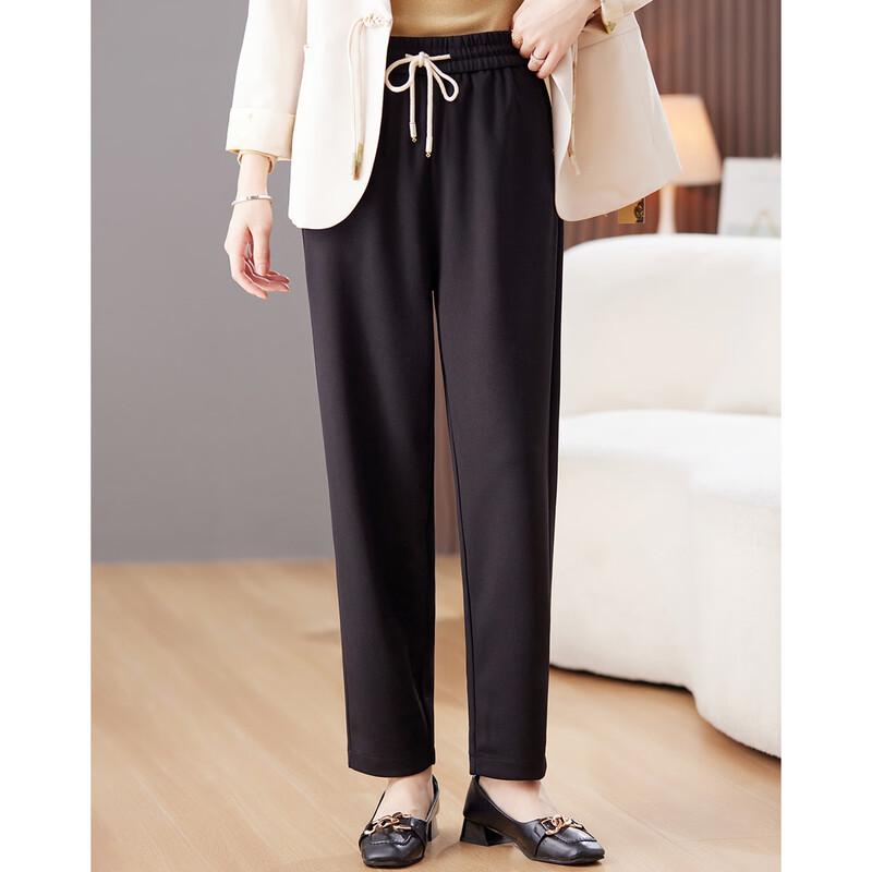 

Passter Women s Elastic Waist Straight Leg Casual Pants 4XL