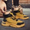 Hot Selling Men's Lace-up Ankle Boots 2025 Autumn High Top Man Platform Boots Comfort Non-Slip Motorcycle Boots Men Work Shoes