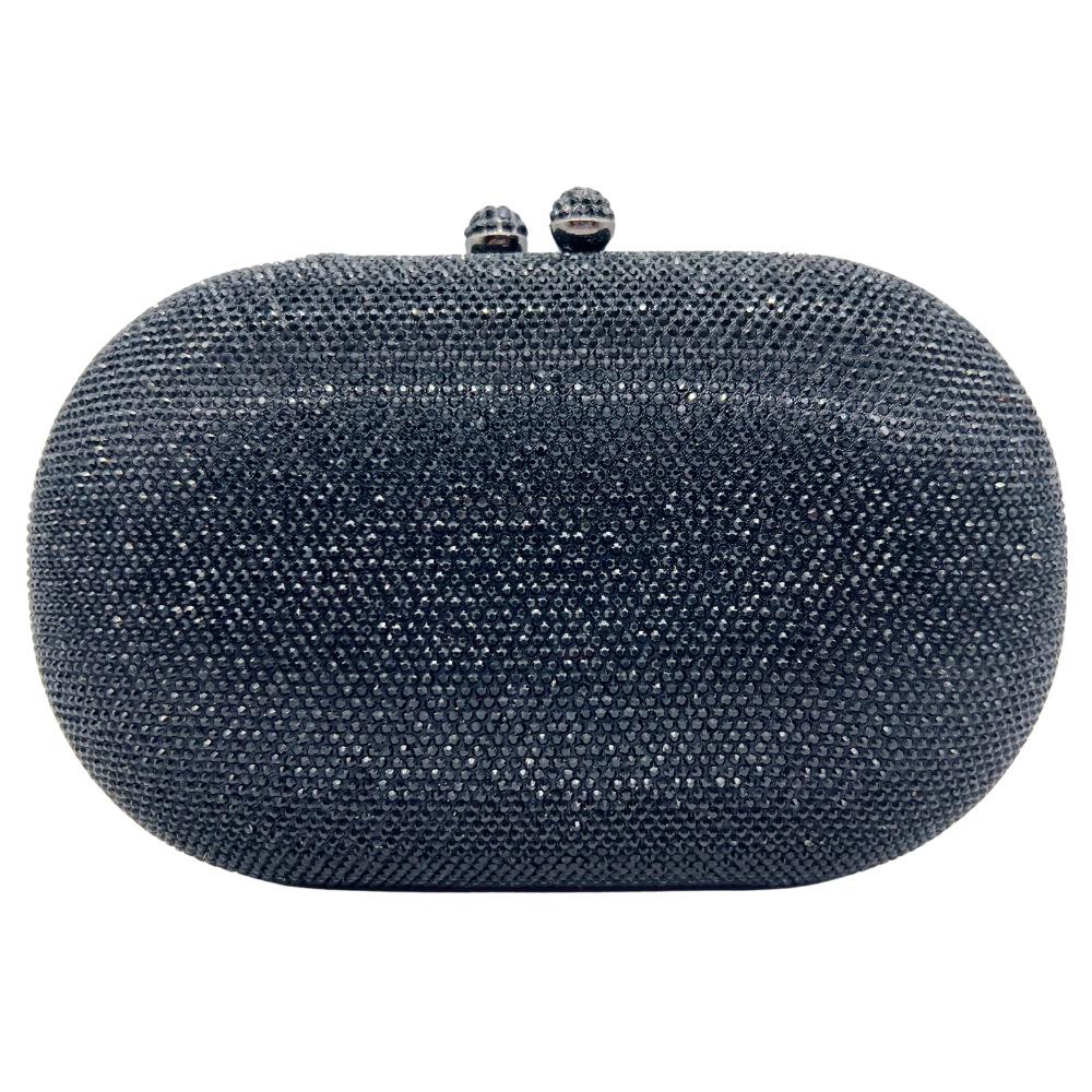 Op Voorraad Strass Avondtasje: Effen Avondtas met Diamanten